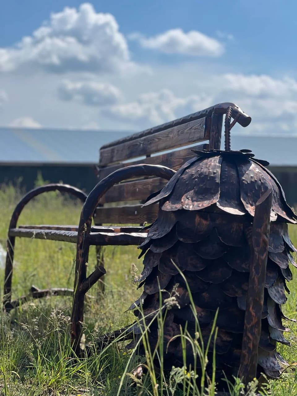 Индивидуальная скамейка и урна